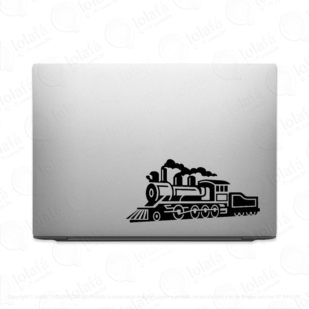 Adesivo Para Notebook Trenzinho Locomotiva A Vapor Mod:3051