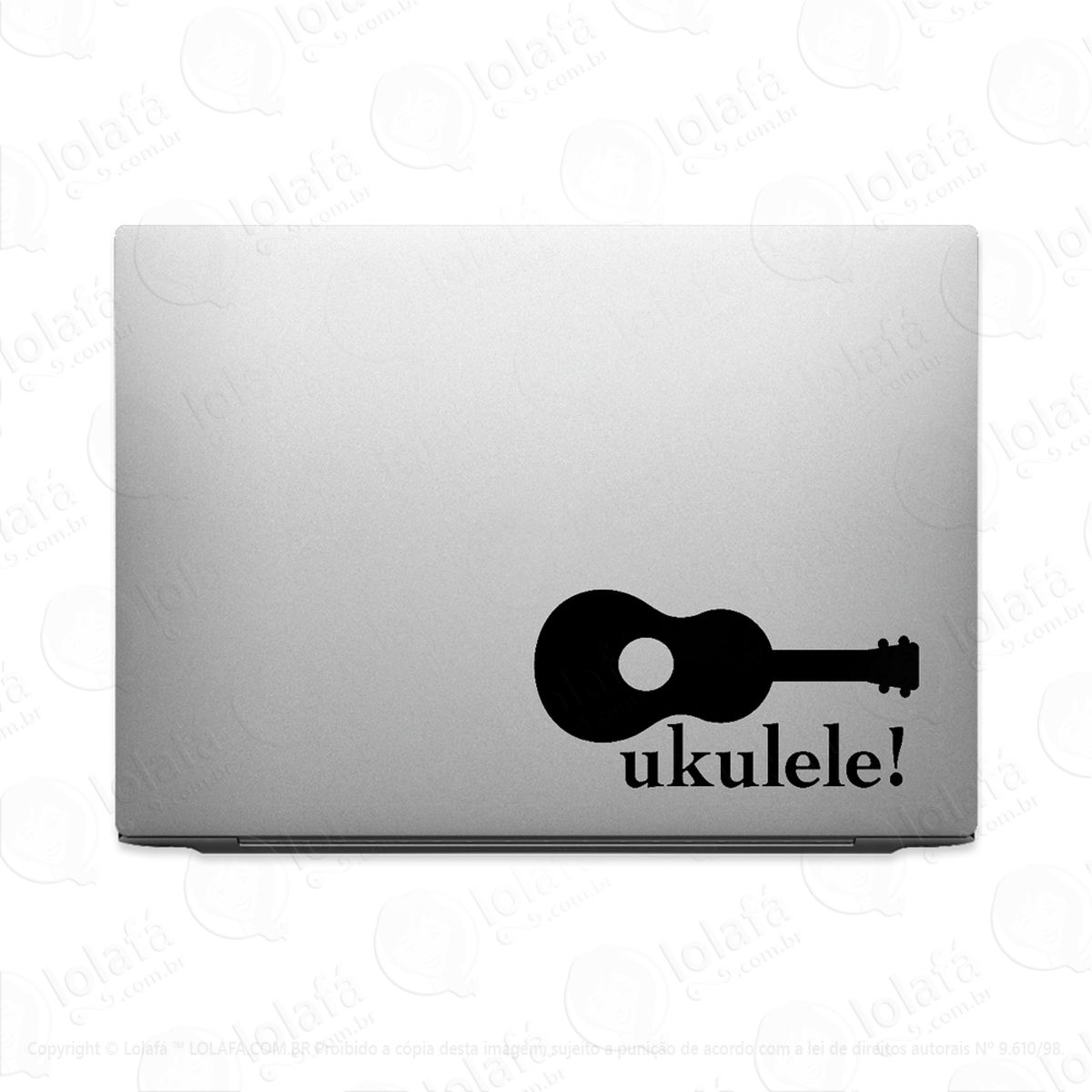 Adesivo Para Notebook Instrumento Cavaquinho Ukulele Mod:3058