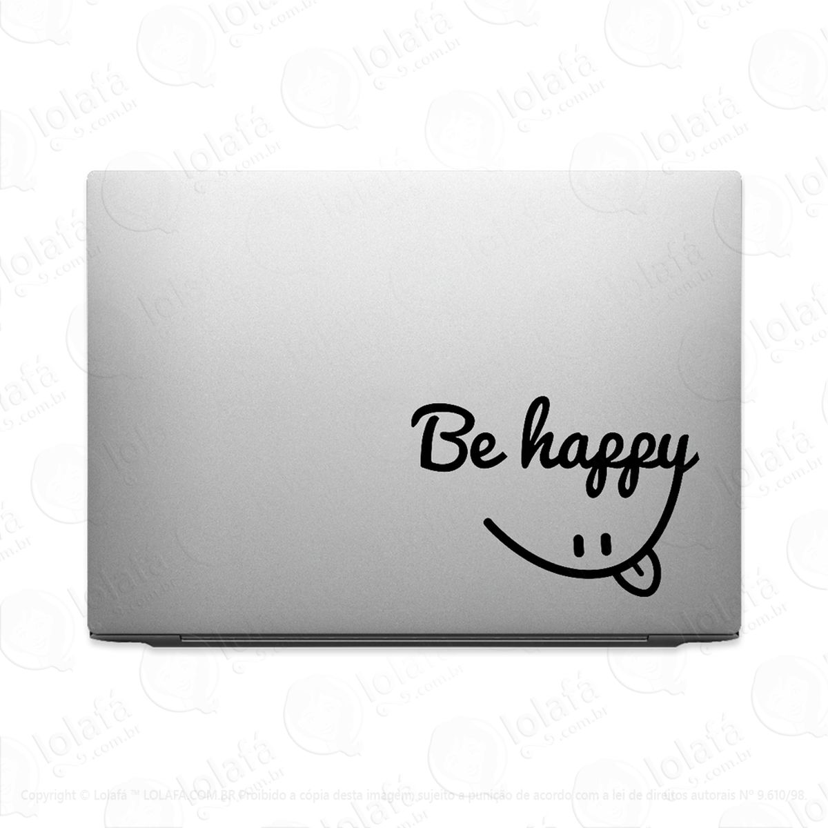 Adesivo Para Notebook Be Happy Smile Mod:3060