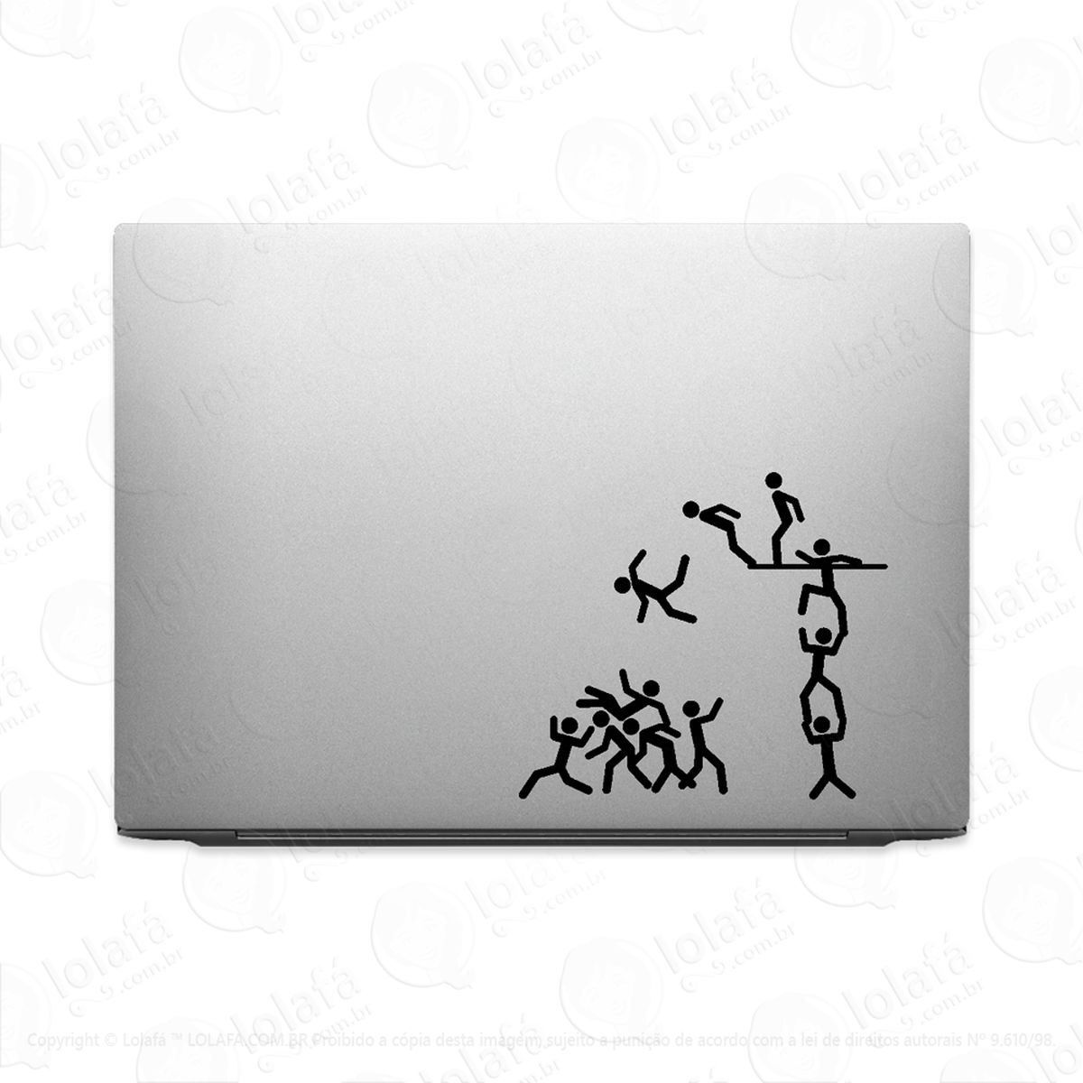 Adesivo Para Notebook Montinho De Homens Palito Mod:3086