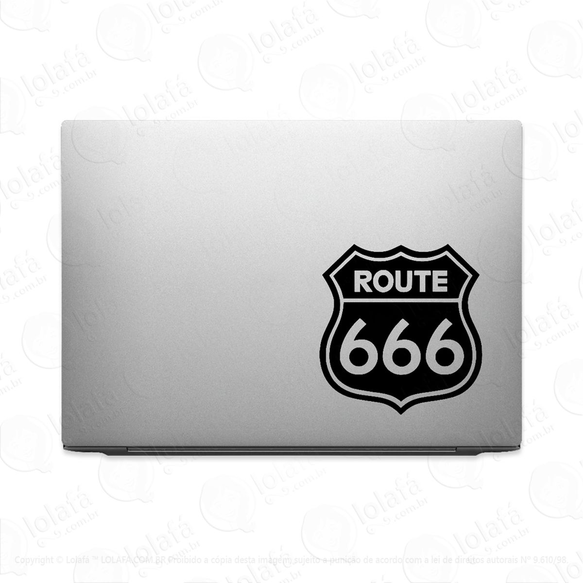 Adesivo Para Notebook Route 666 - Rota 666 Mod:3136