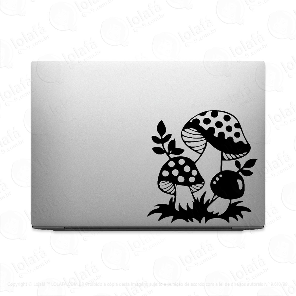 Adesivo Para Notebook Cogumelos Selvagens Da Natureza Mod:3154