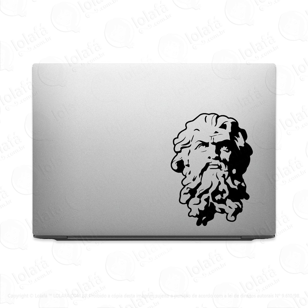 Adesivo Para Notebook Deus Grego Zeus Mod:3160