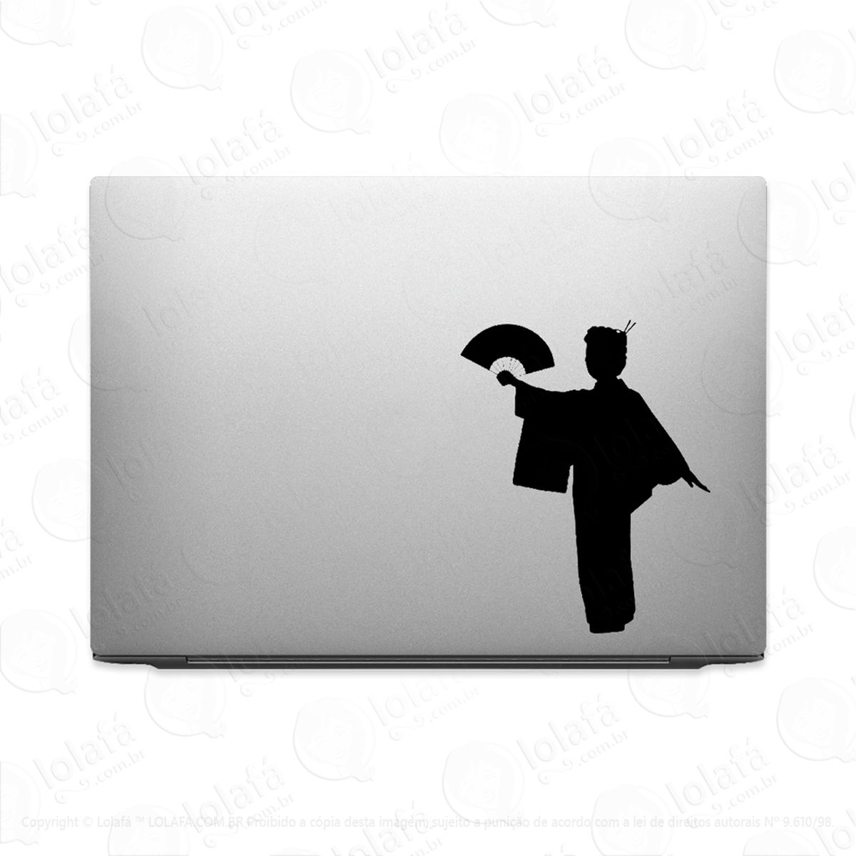 Adesivo Para Notebook Gueixa Mulher Japonesa Geisha Mod:3178