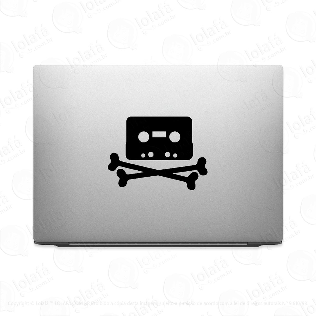 adesivo para notebook the pirate bay fita k7 caveira mod:3246