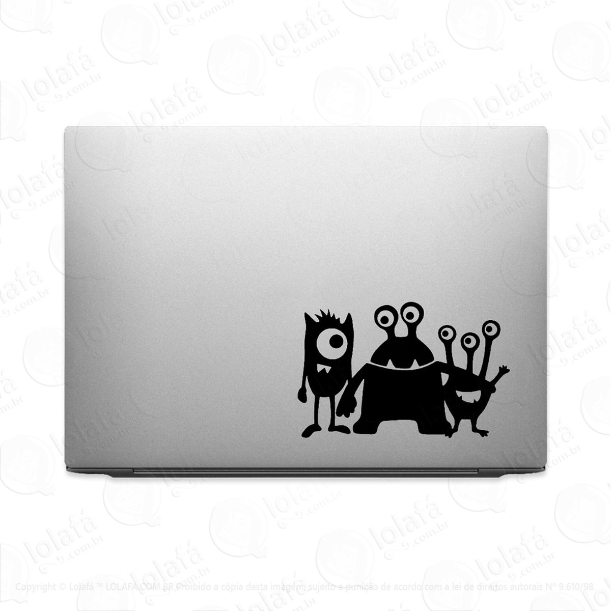 Adesivo Para Notebook Monstrinhos Mod:3262