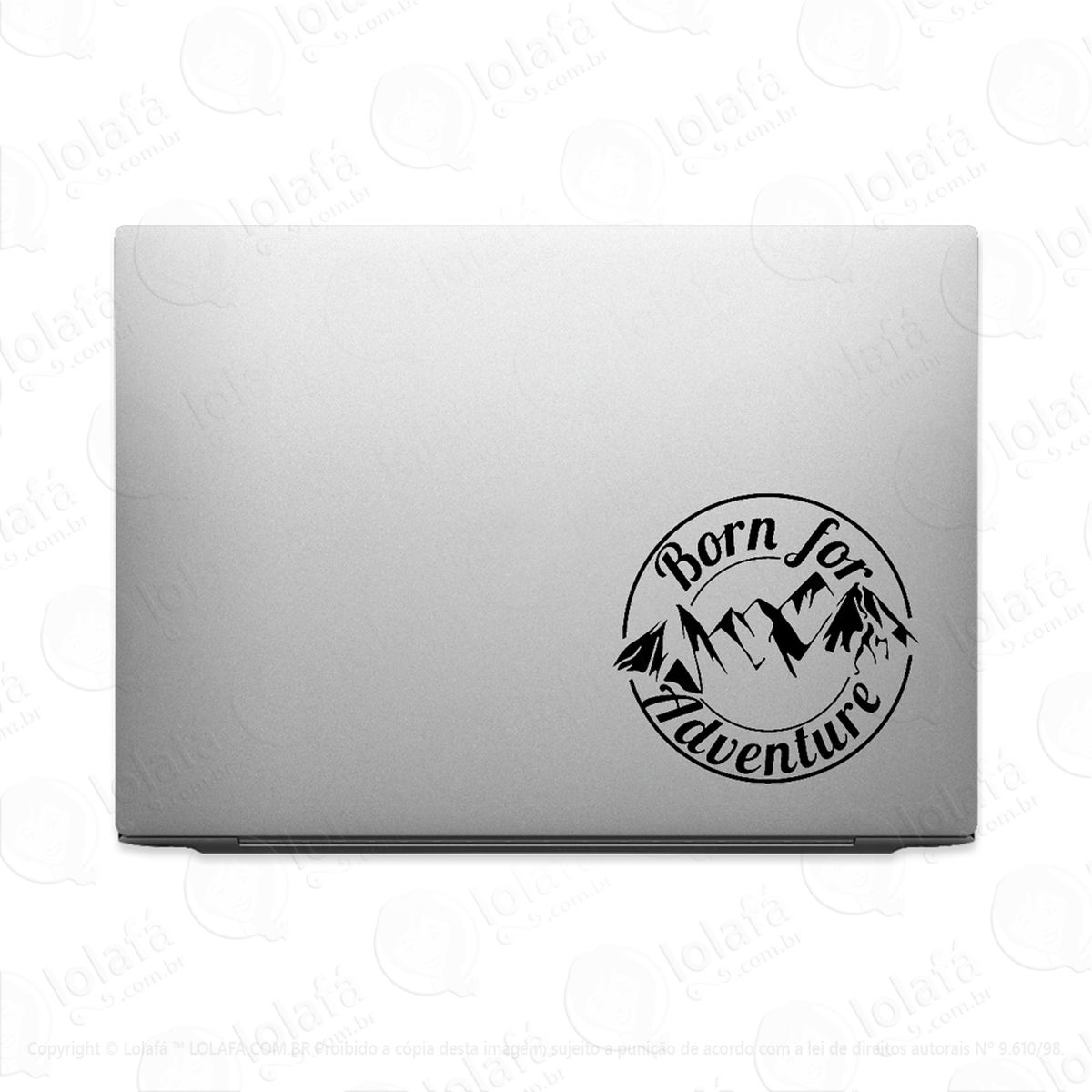 Adesivo Para Notebook Nascido Para Aventura - Viagem Mod:3276