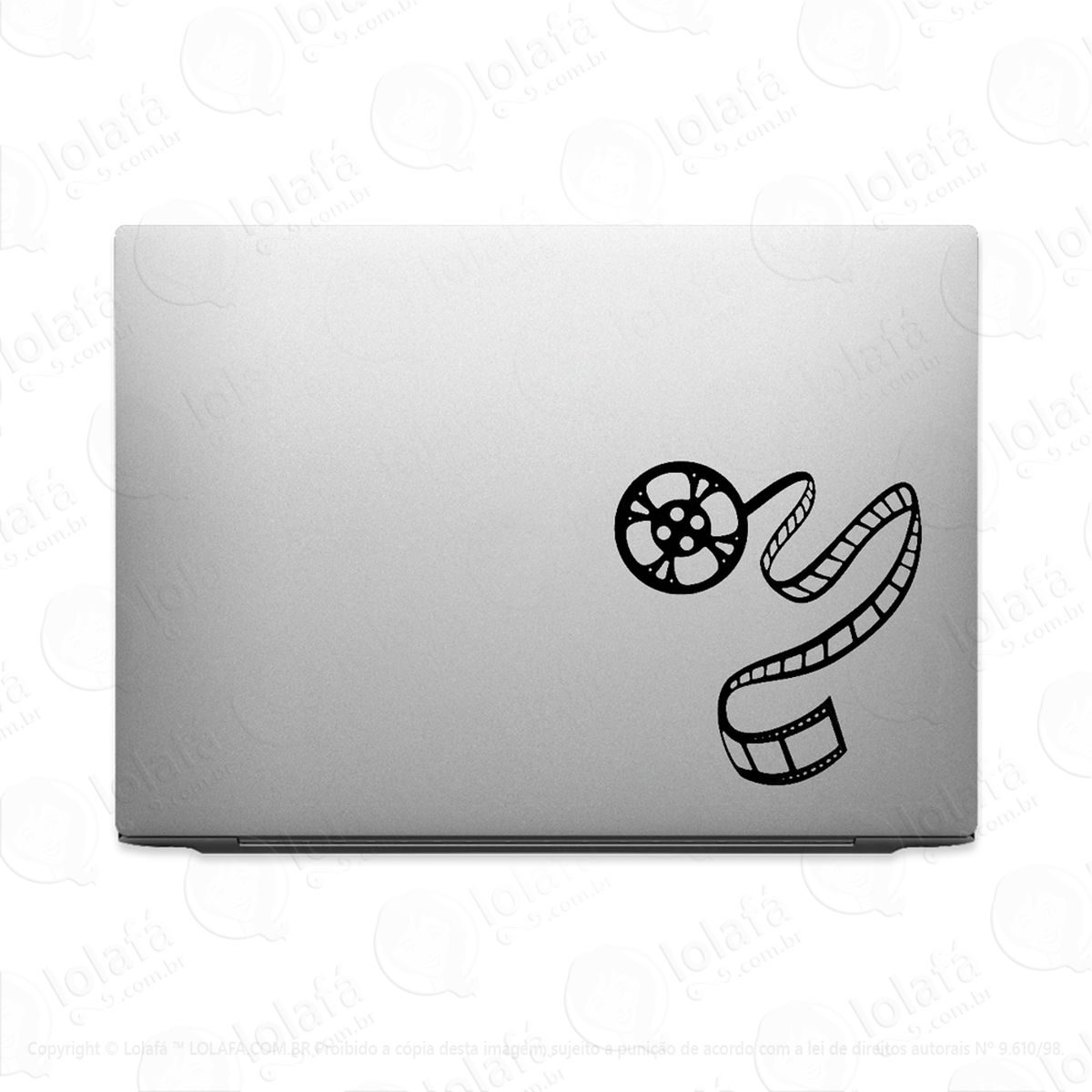 Adesivo Para Notebook Rolo De Filme Vintage Cinema Mod:3284