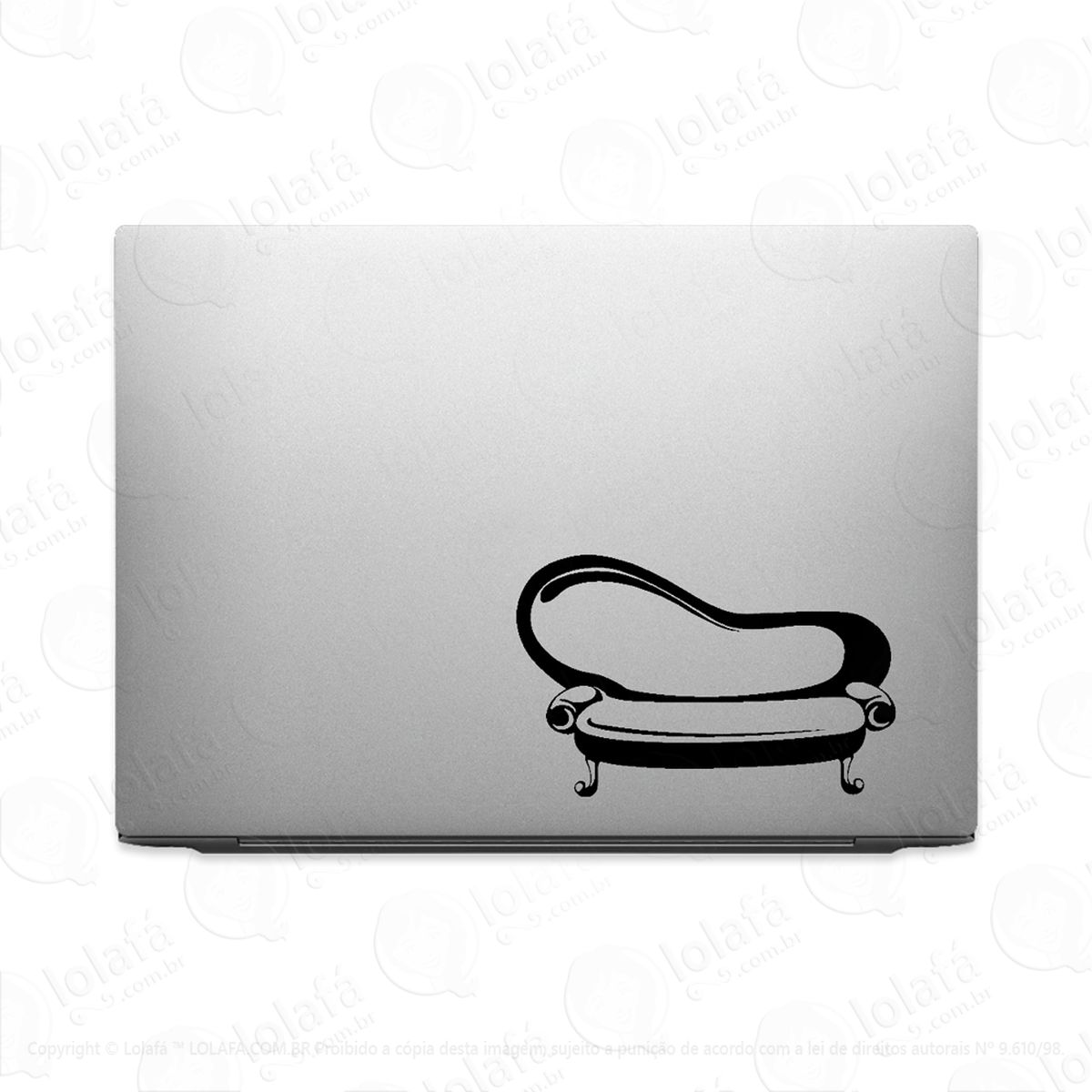 Adesivo Para Notebook Sofá Retrô Vintage Decoração Mod:3307