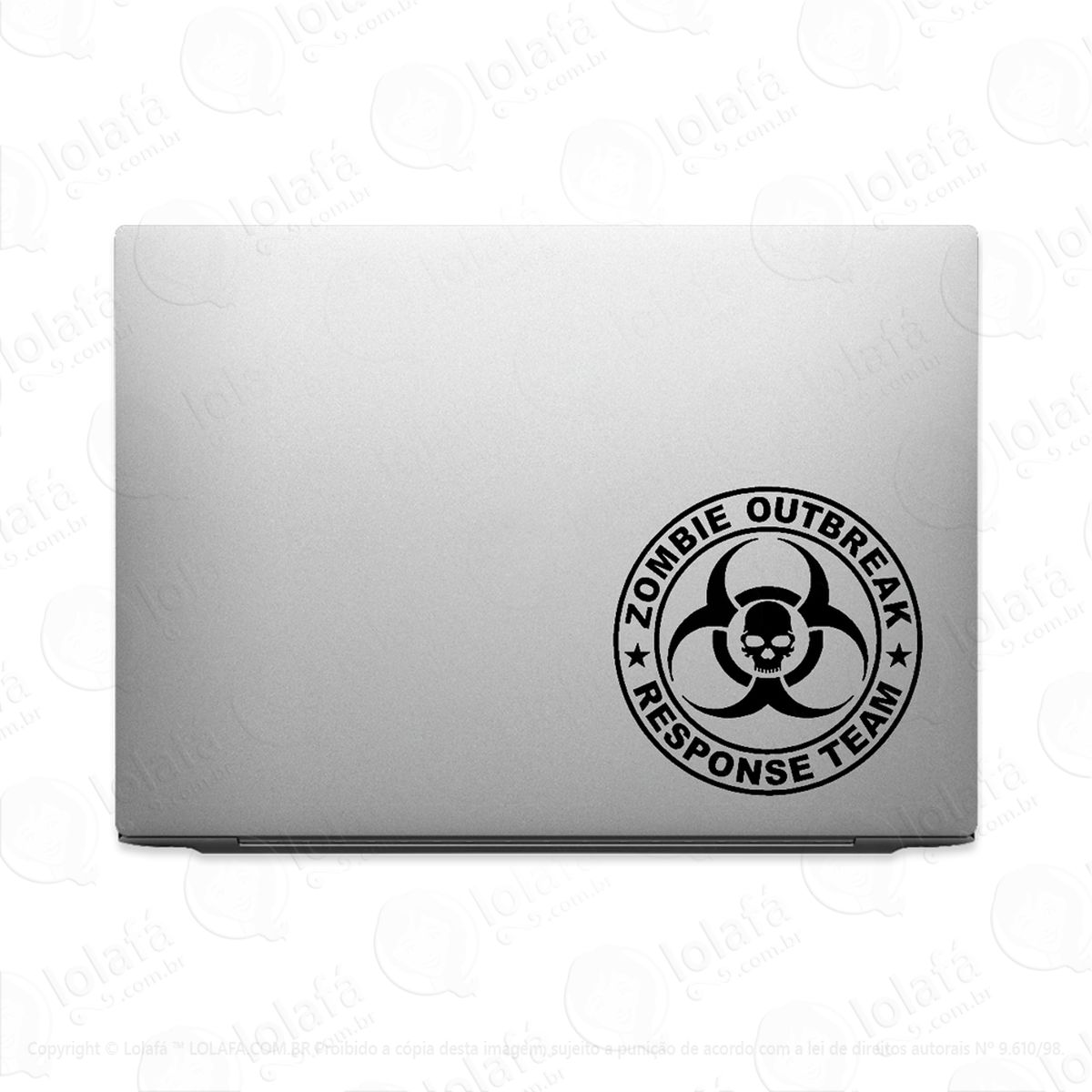 Adesivo Para Notebook Guerra Contra Invasão Zumbi Mod:3329