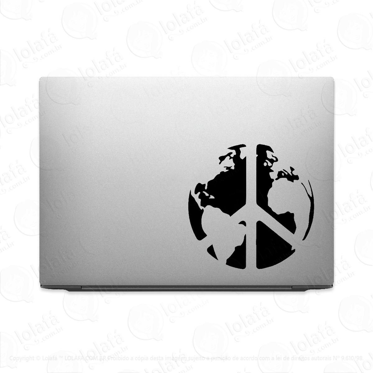 Adesivo Para Notebook Paz Mundial No Planeta Mod:3331