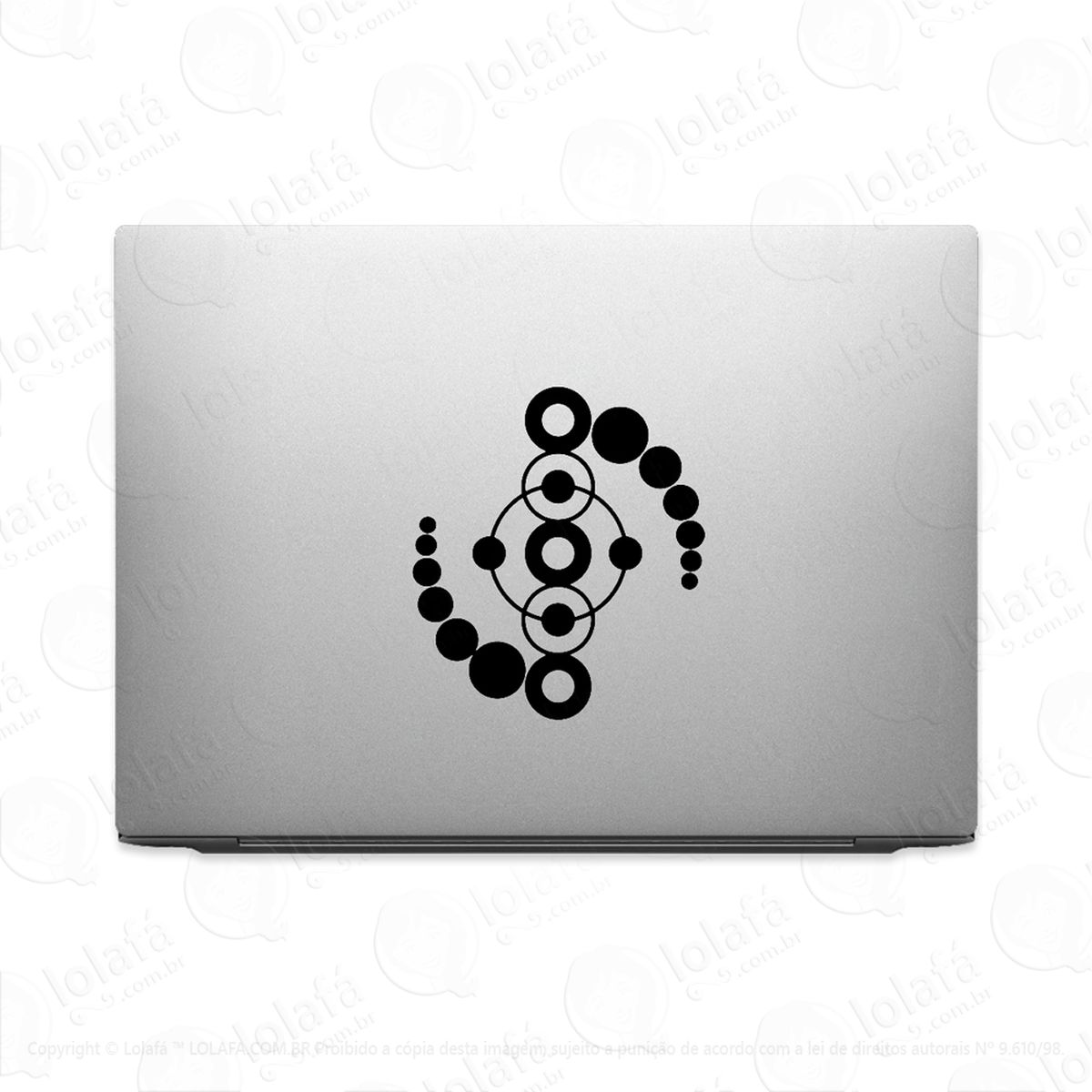Adesivo Para Notebook Crop Circle Extra Terrestre Mod:3338
