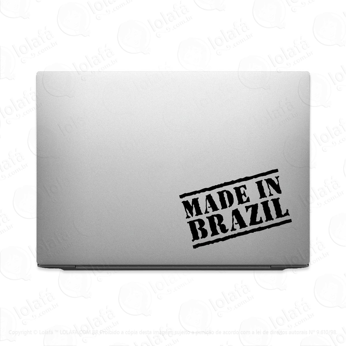 Adesivo Para Notebook Made In Brazil - Feito No Brasil Mod:3354