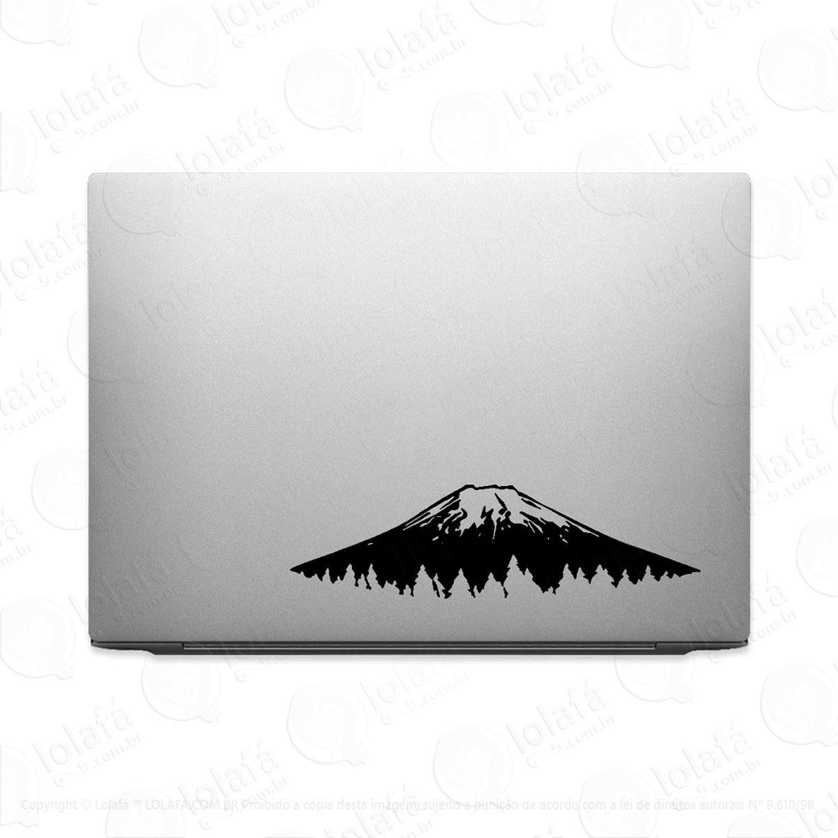 Adesivo Para Notebook Vulcão Adormecido E Floresta Mod:3358