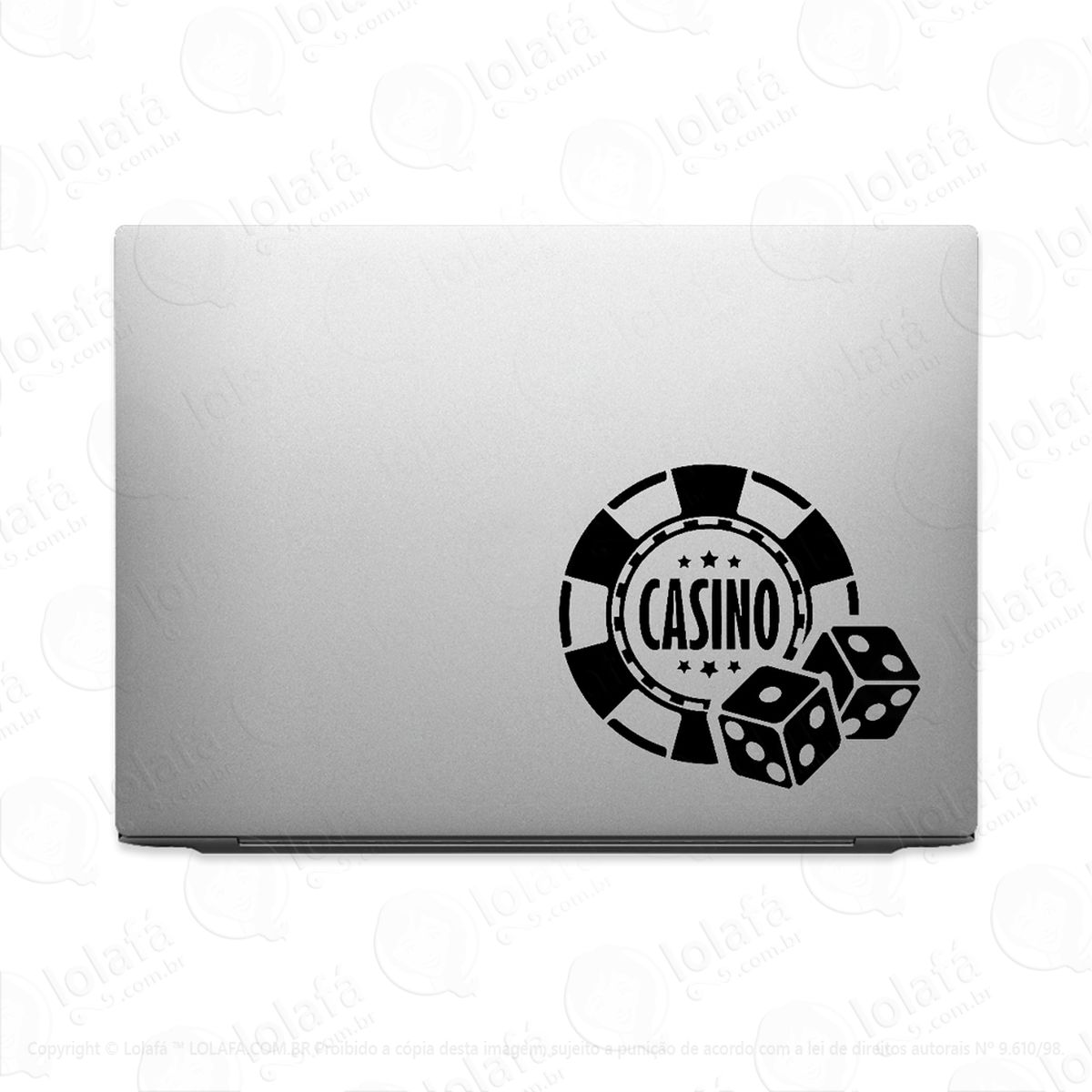 Adesivo Para Notebook Cassino Jogos Mod:3362