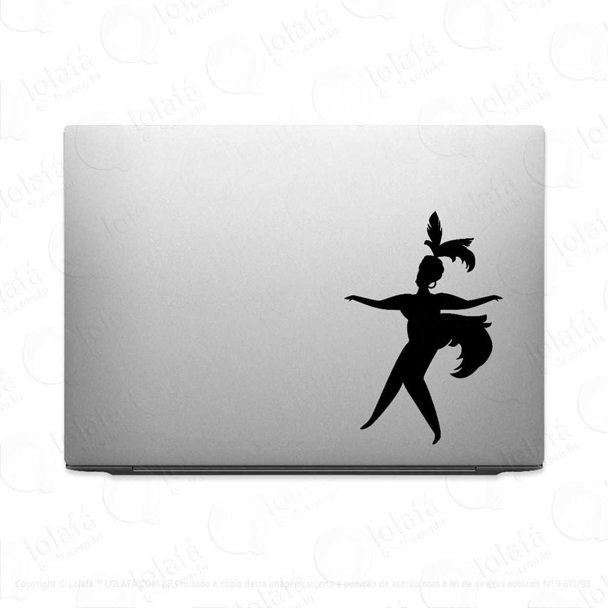 Adesivo Para Notebook Carnaval Mulher Sambando Mod:3366