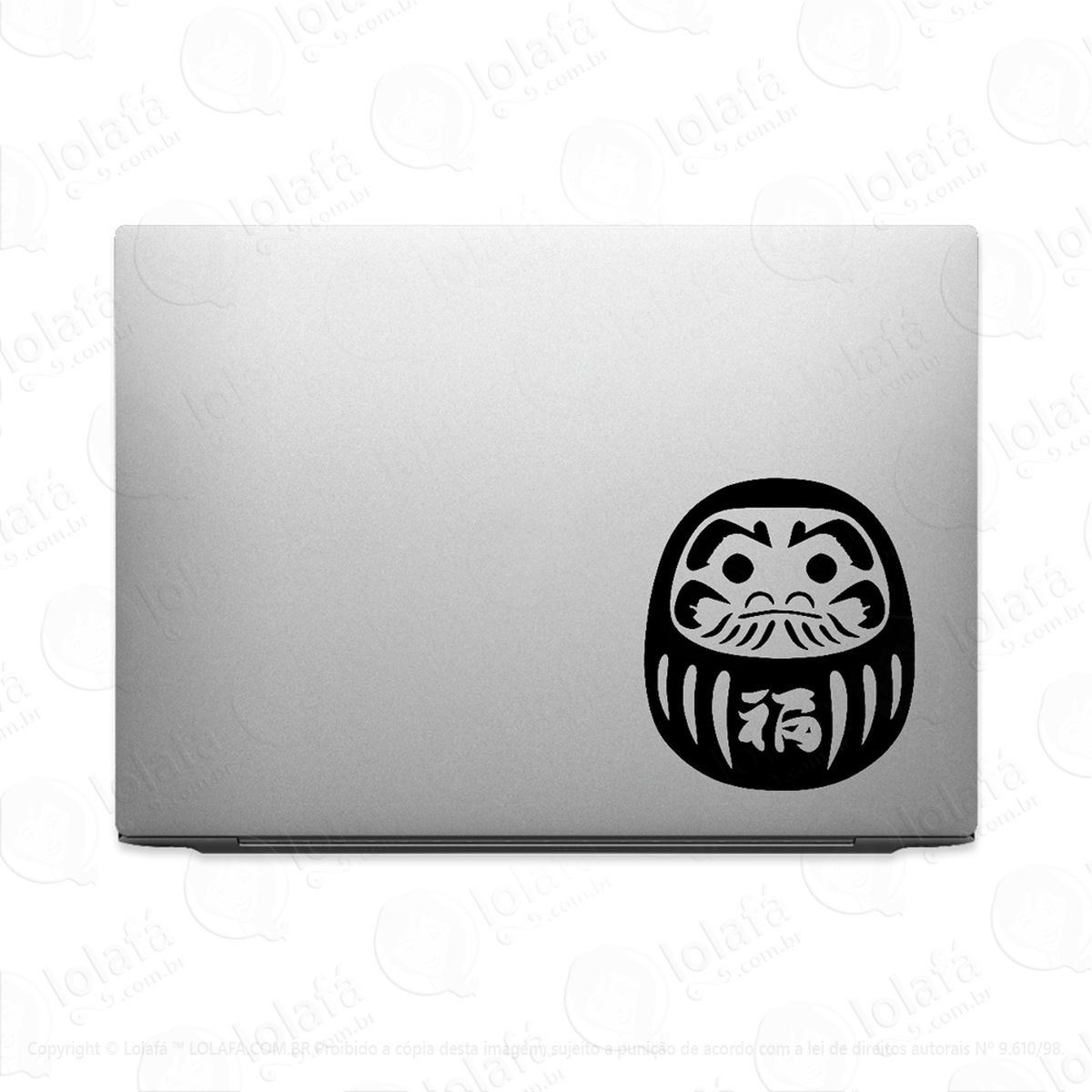 Adesivo Para Notebook Daruma Zen Budismo Mod:3416
