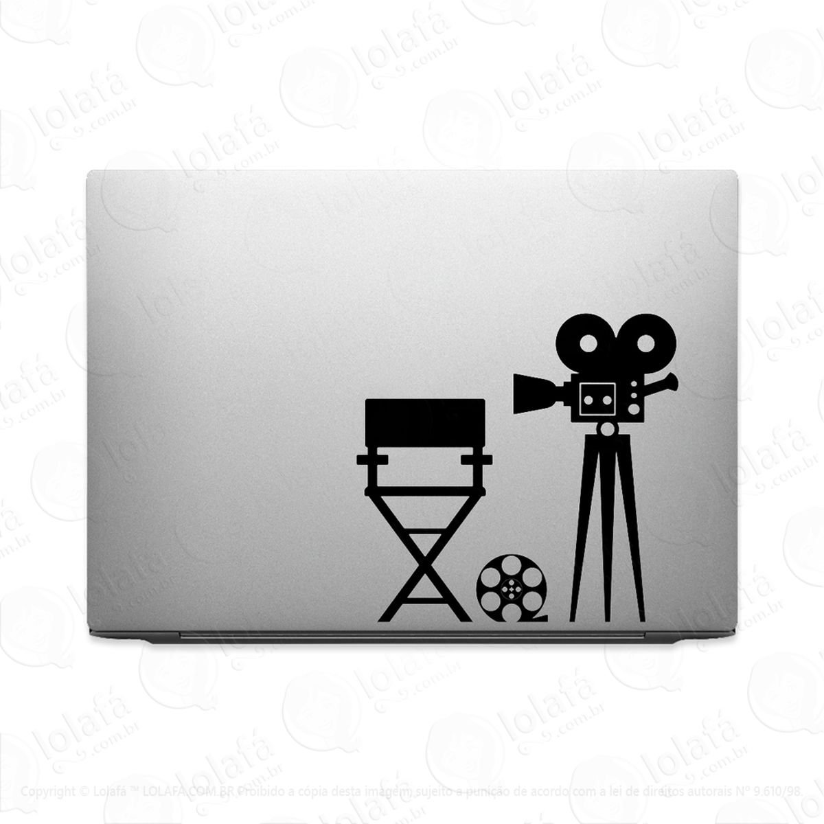 Adesivo De Notebook Cadeira De Diretor De Cinema Mod:3448