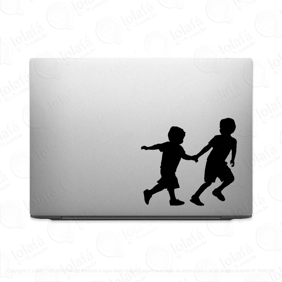 Adesivo Para Notebook Crianças Brincando Diversão Mod:3486