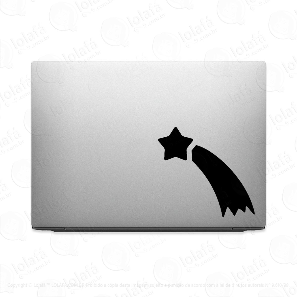 Adesivo Para Notebook Estrela Cadente Céu Mod:3509