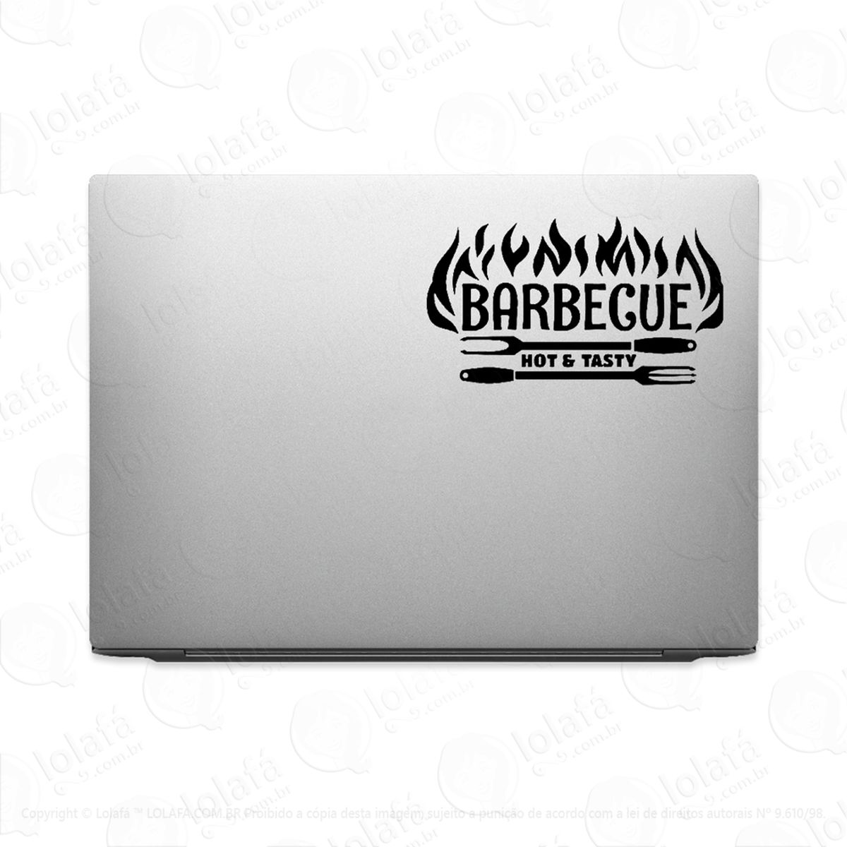 Adesivo Para Notebook Barbecue Churrasco Gourmet Mod:3512