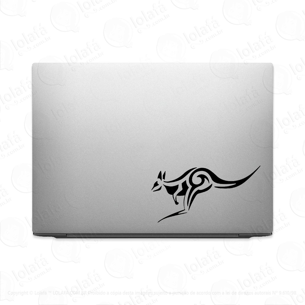 Adesivo Para Notebook Canguru Animal Tribal Mod:3528