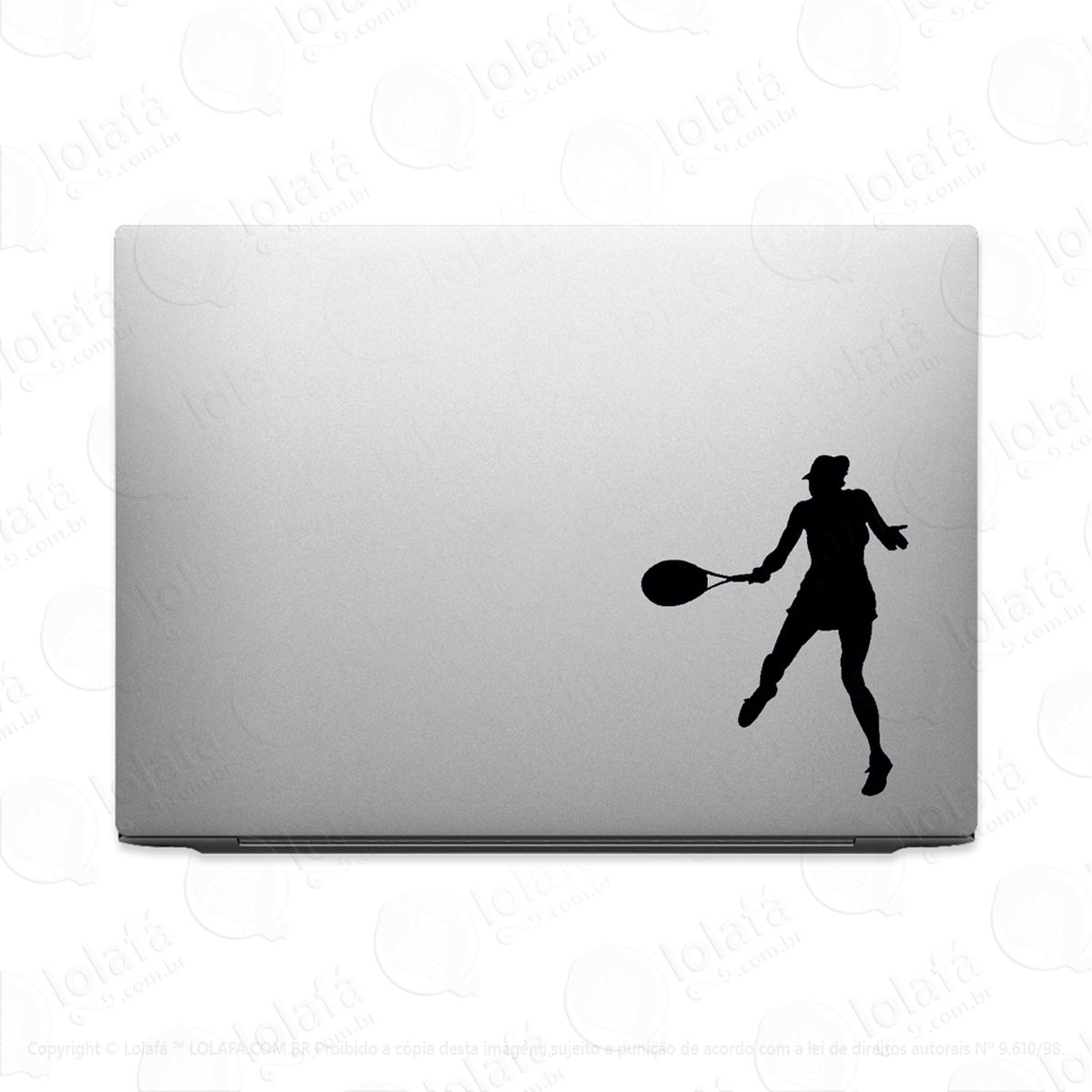 Adesivo Para Notebook Atleta Jogadora De Tênis Esporte Mod:3530