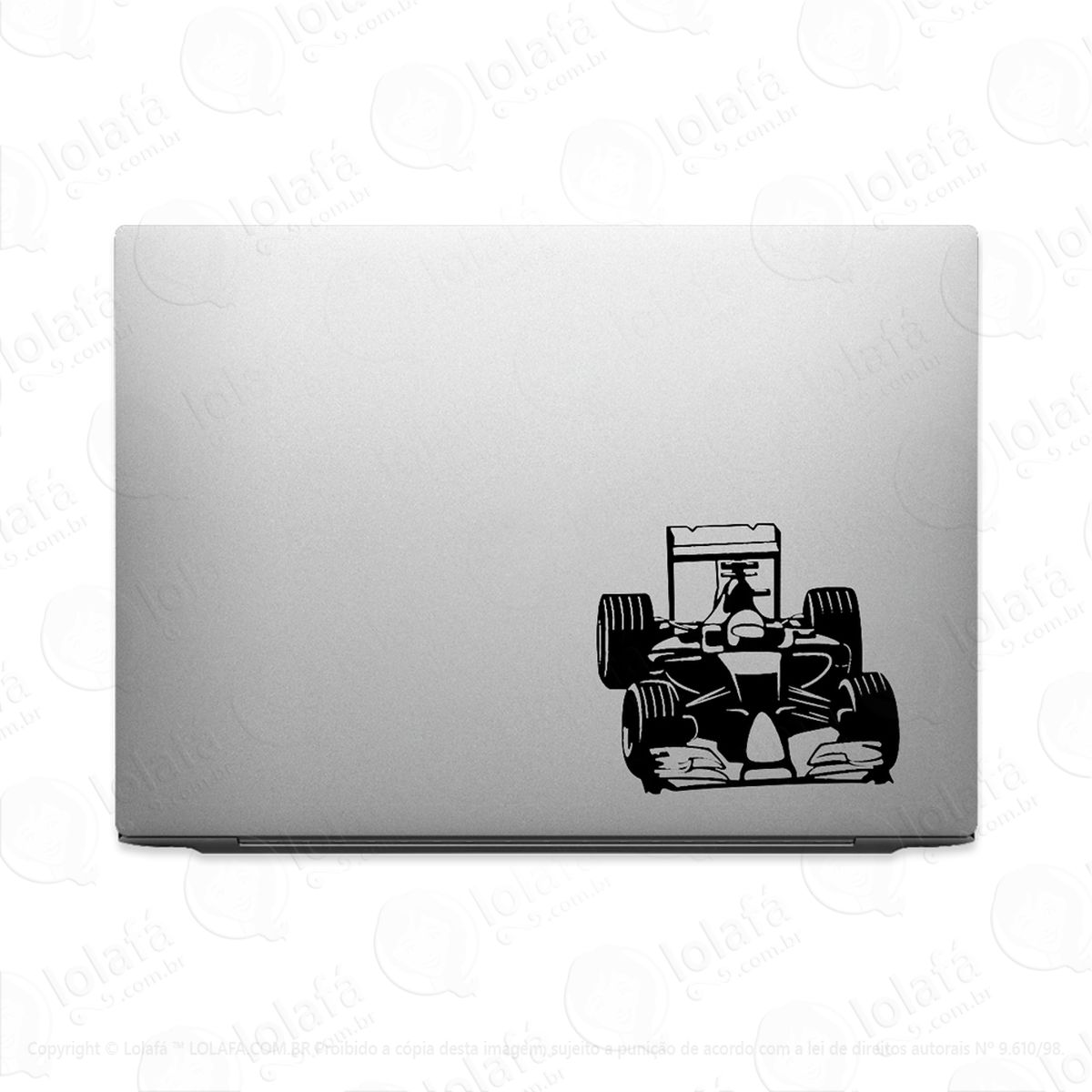 Adesivo Notebook Carro E Piloto De Corrida De Fórmula 1 Mod:3532
