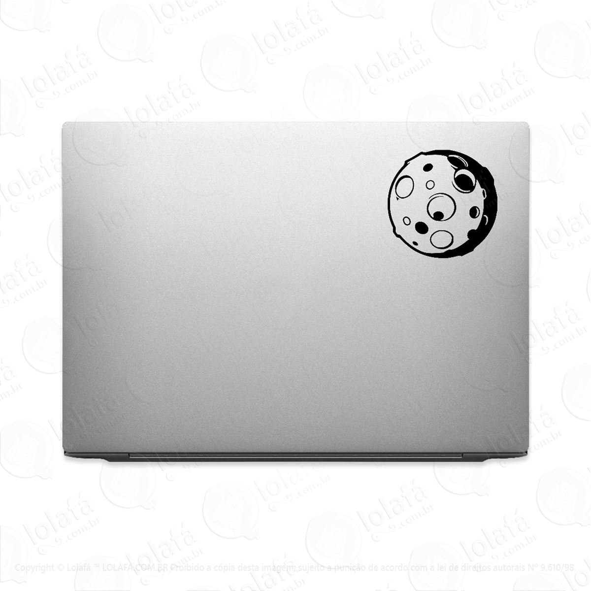 Adesivo Para Notebook Lua Satélite Da Terra Mod:3574