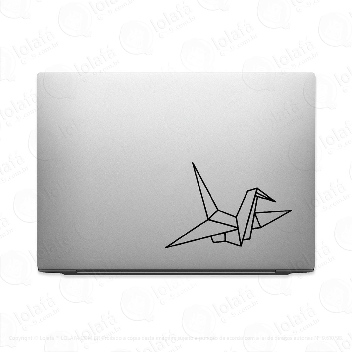 Adesivo Para Notebook Pássaro Origami Mod:3584