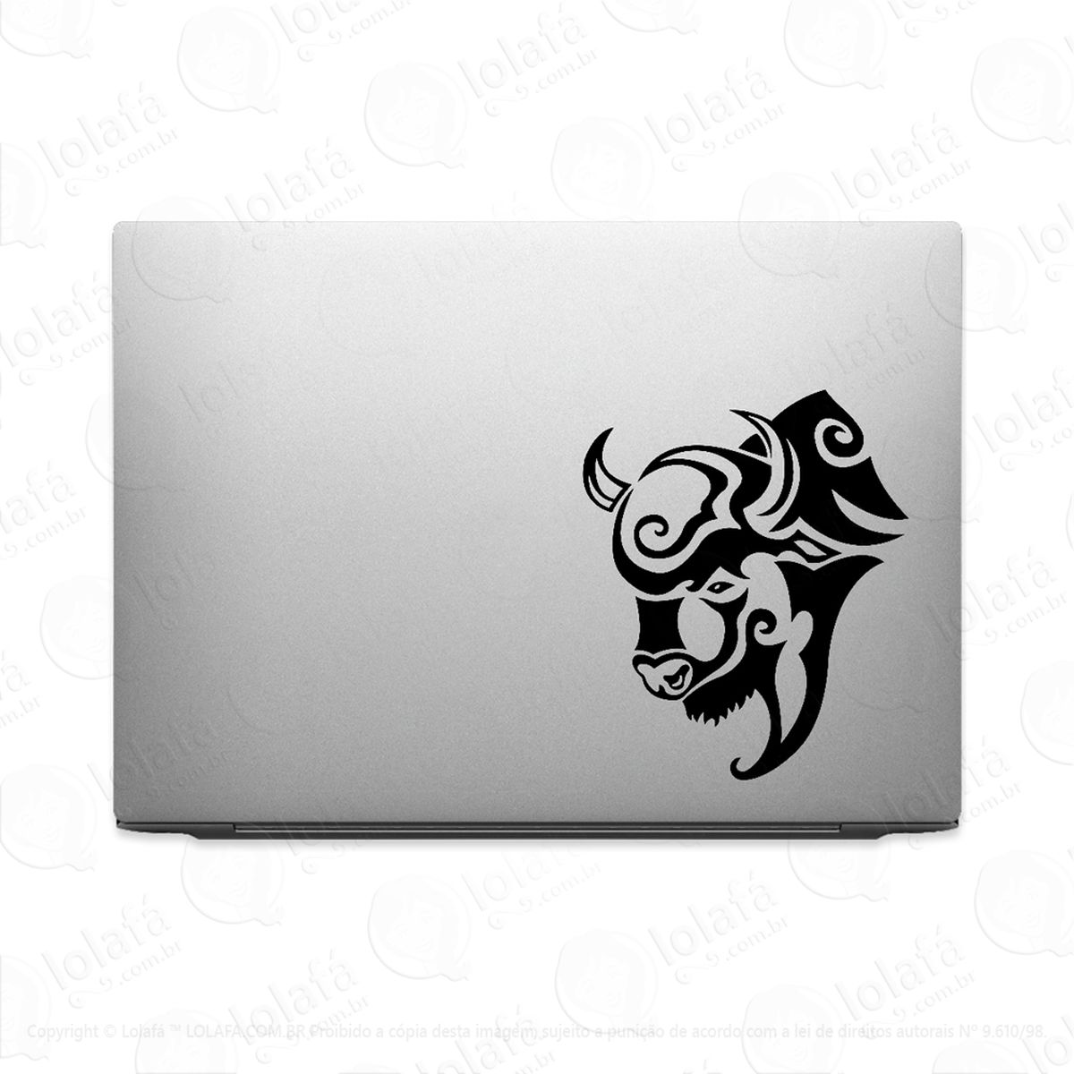 Adesivo Para Notebook Búfalo Tribal Mod:3587