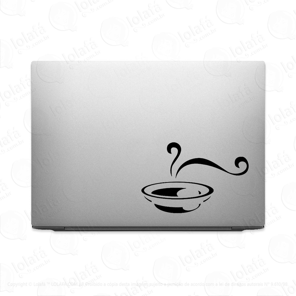 Adesivo Para Notebook Prato De Sopa Quente Mod:3592