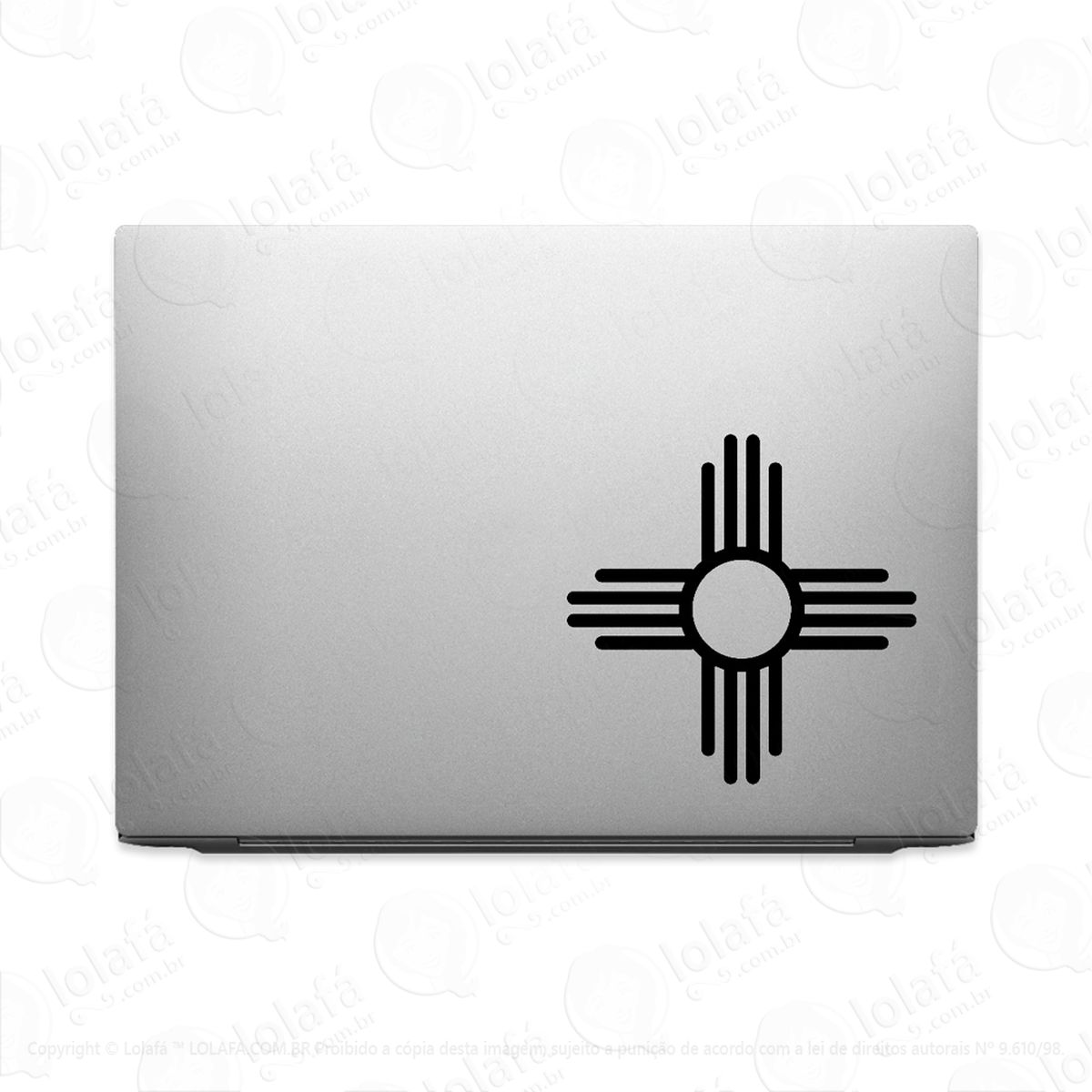 Adesivo Para Notebook Símbolo Zia - Sol Mod:3607