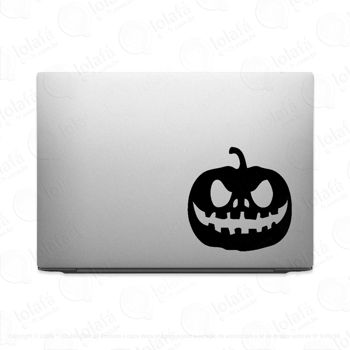 Adesivo Para Notebook Abóbora Jack Da Lanterna Mod:3631