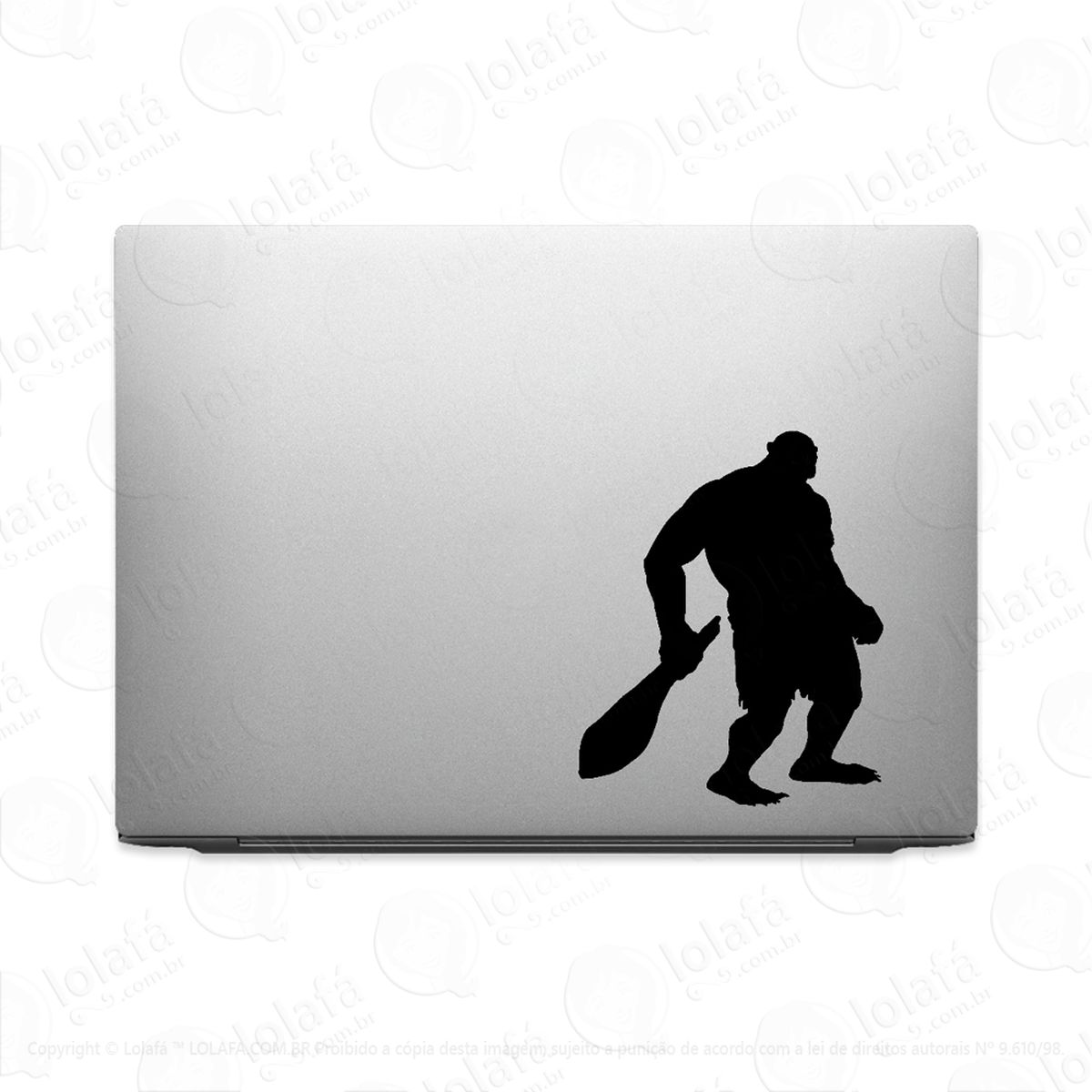 Adesivo Para Notebook Troll Ogro Com Porrete Mod:3640