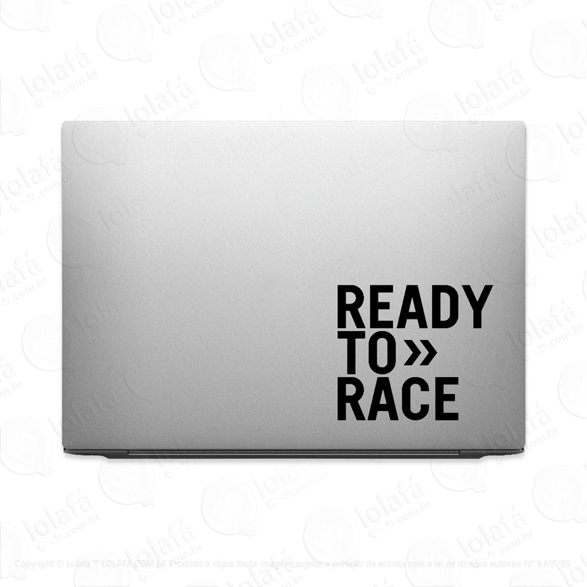 Adesivo Para Notebook Pronto Para Correr Mod:3670