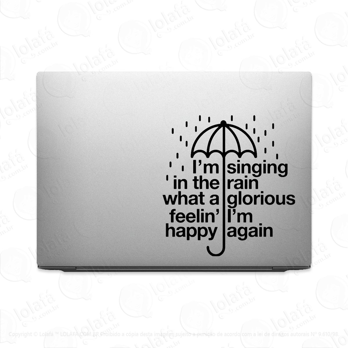 Adesivo Para Notebook Singing In The Rain Mod:3673
