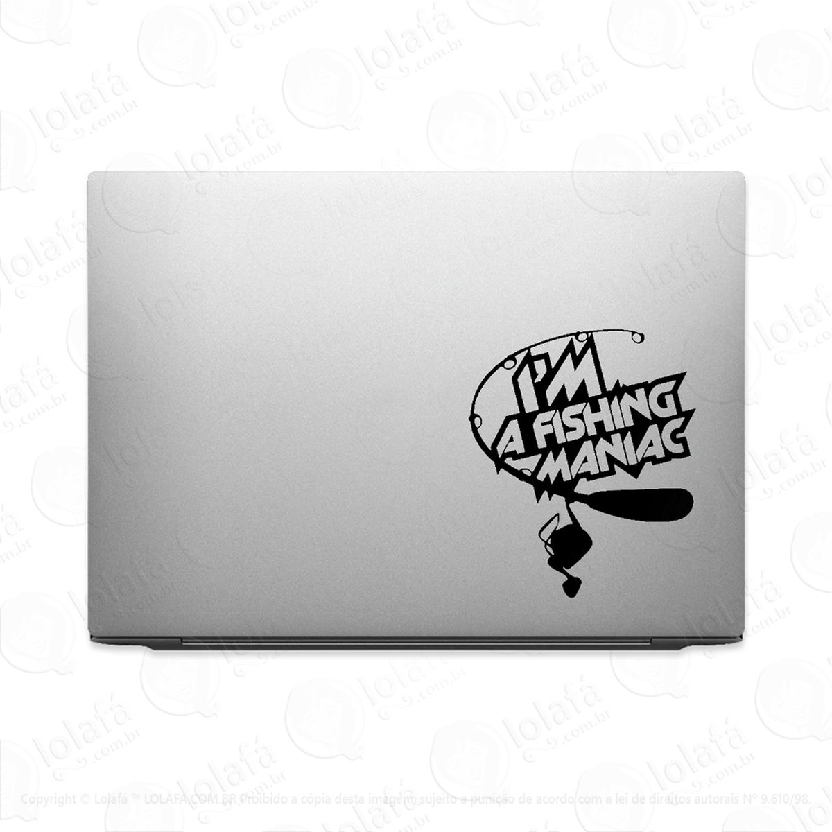 Adesivo Para Notebook Viciado Por Pescaria Mod:3681