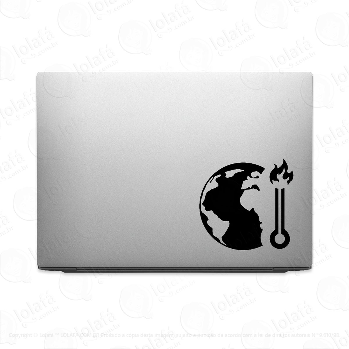 Adesivo Para Notebook Aquecimento Global Mudança Climática Mod:3713