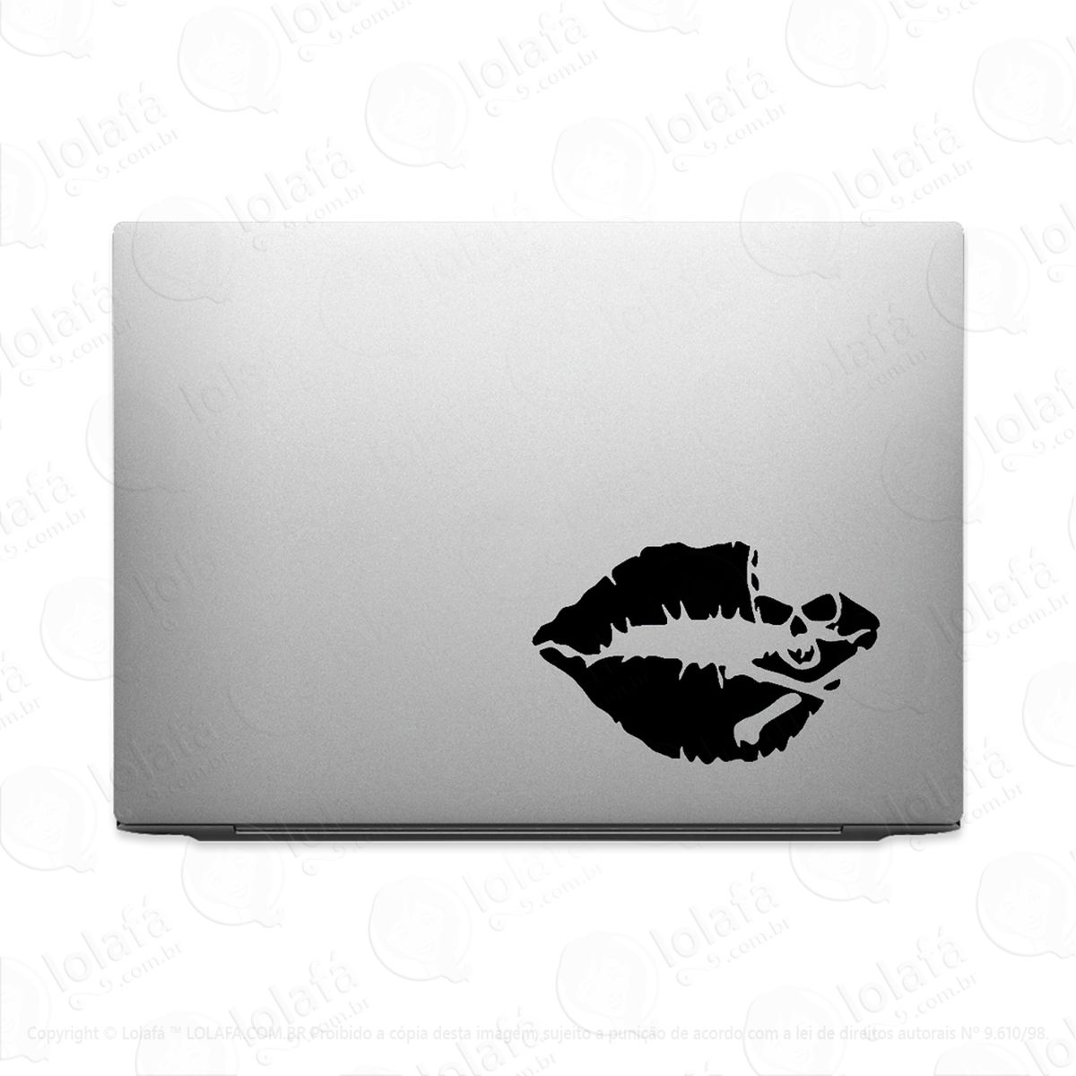 Adesivo Para Notebook Beijo Mulher Fatal E Mortal Mod:3815