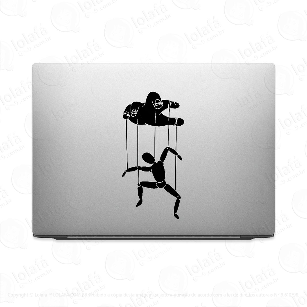 Adesivo De Notebook Marionetista E Marionete Mod:3827