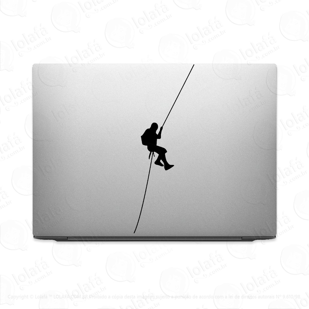 Adesivo De Notebook Esporte Rapel Escalada Mod:3839