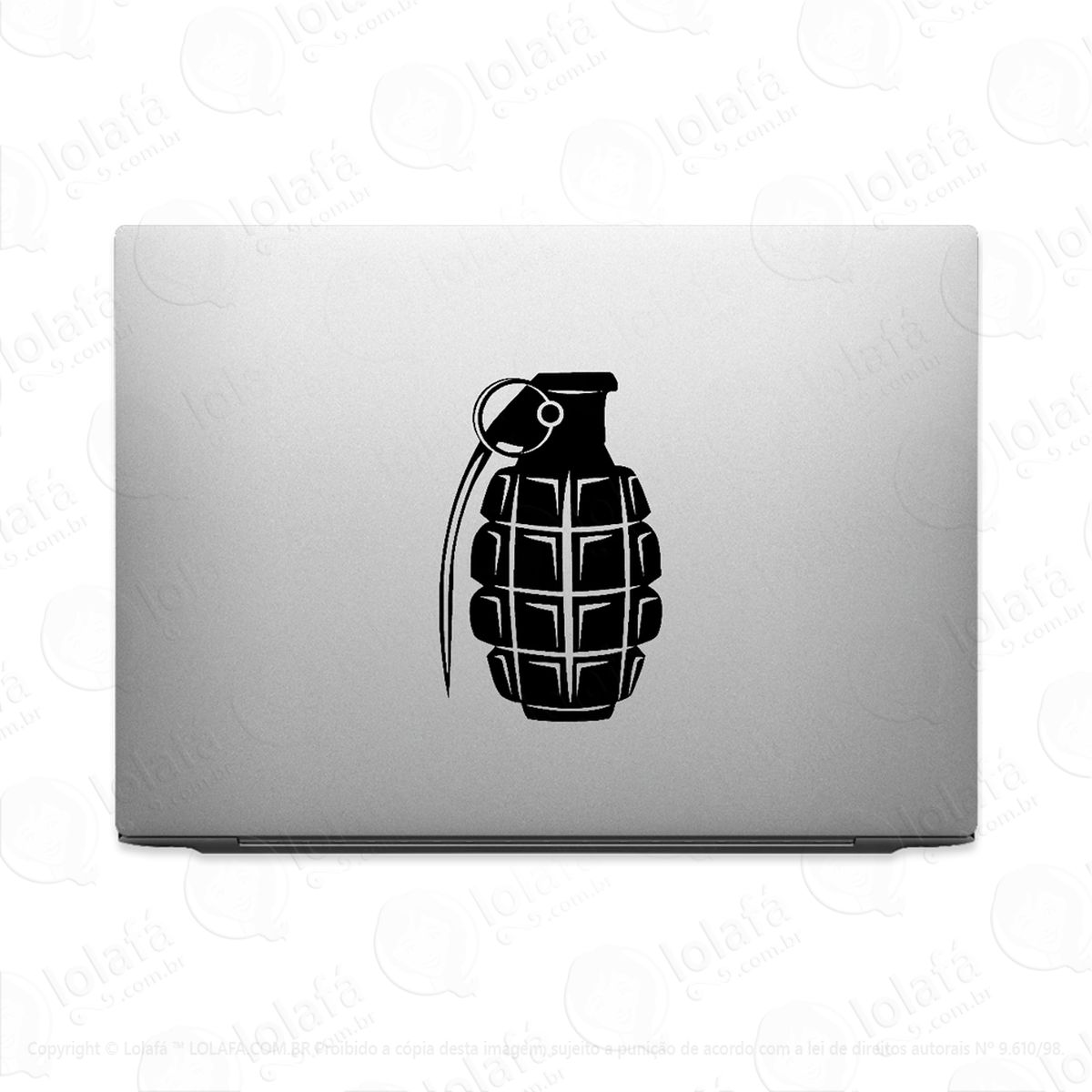 Adesivo De Notebook Granada De Mão Mod:3847