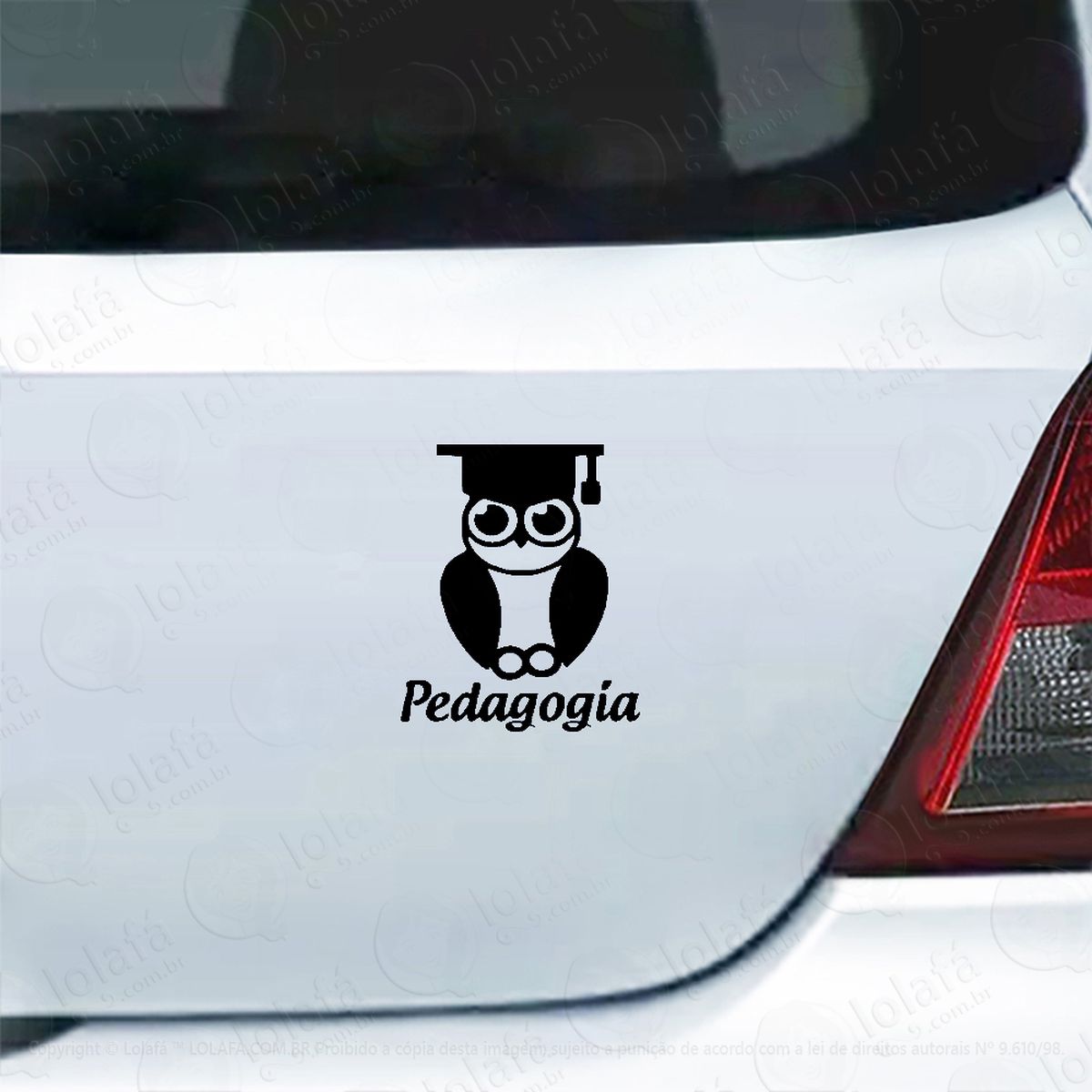 adesivo carro moto vidro pedagogia profissão professor adesivos para carro mod:4016
