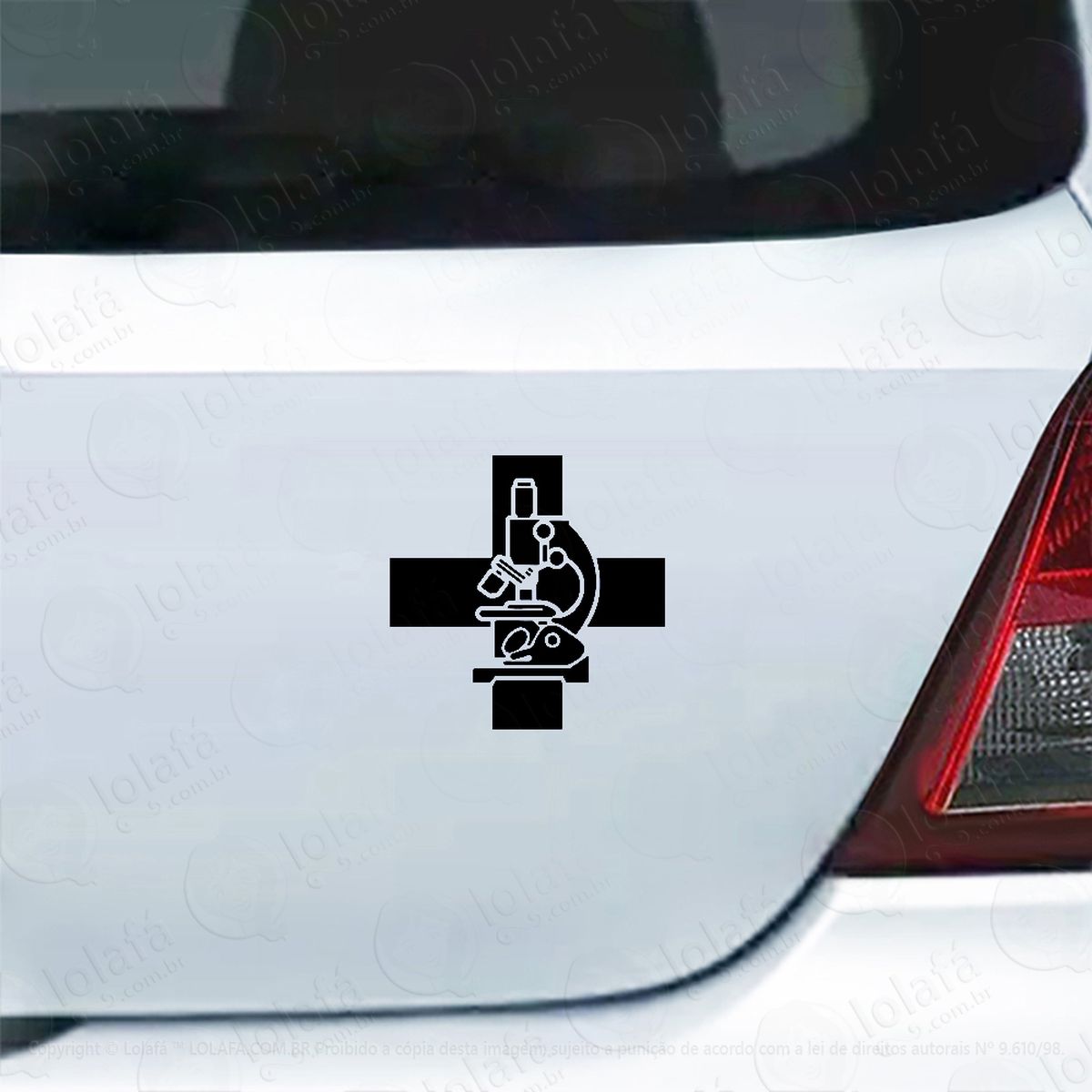 Adesivo Para Carro Biomedicina Curso Mod:4377