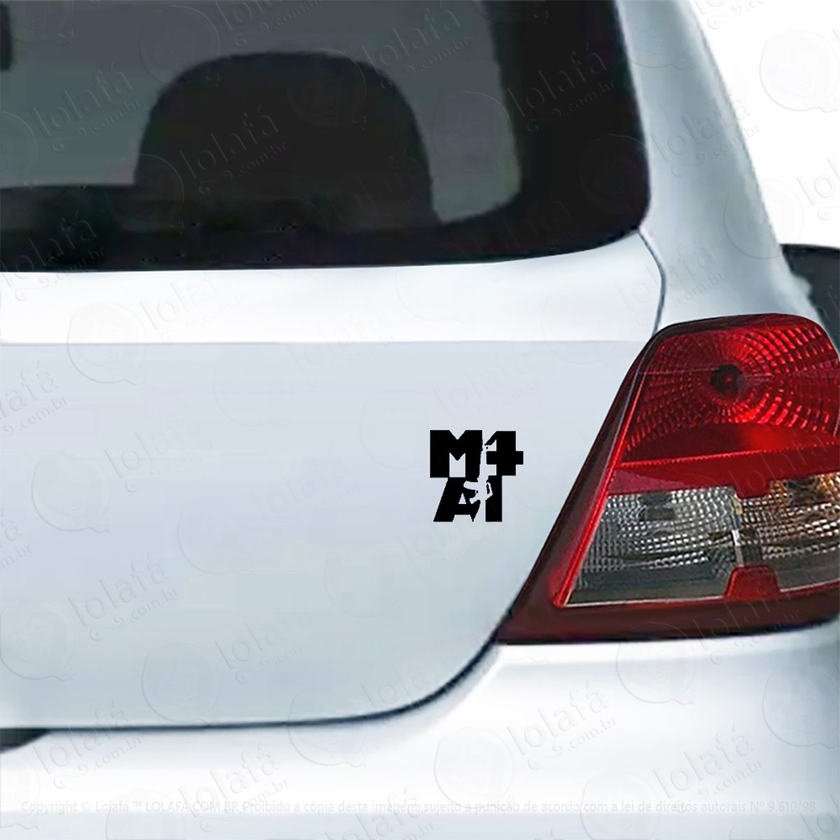 Adesivo Para Carro Fuzil Militar M4 A1 Rifle Airsoft Mod:4615