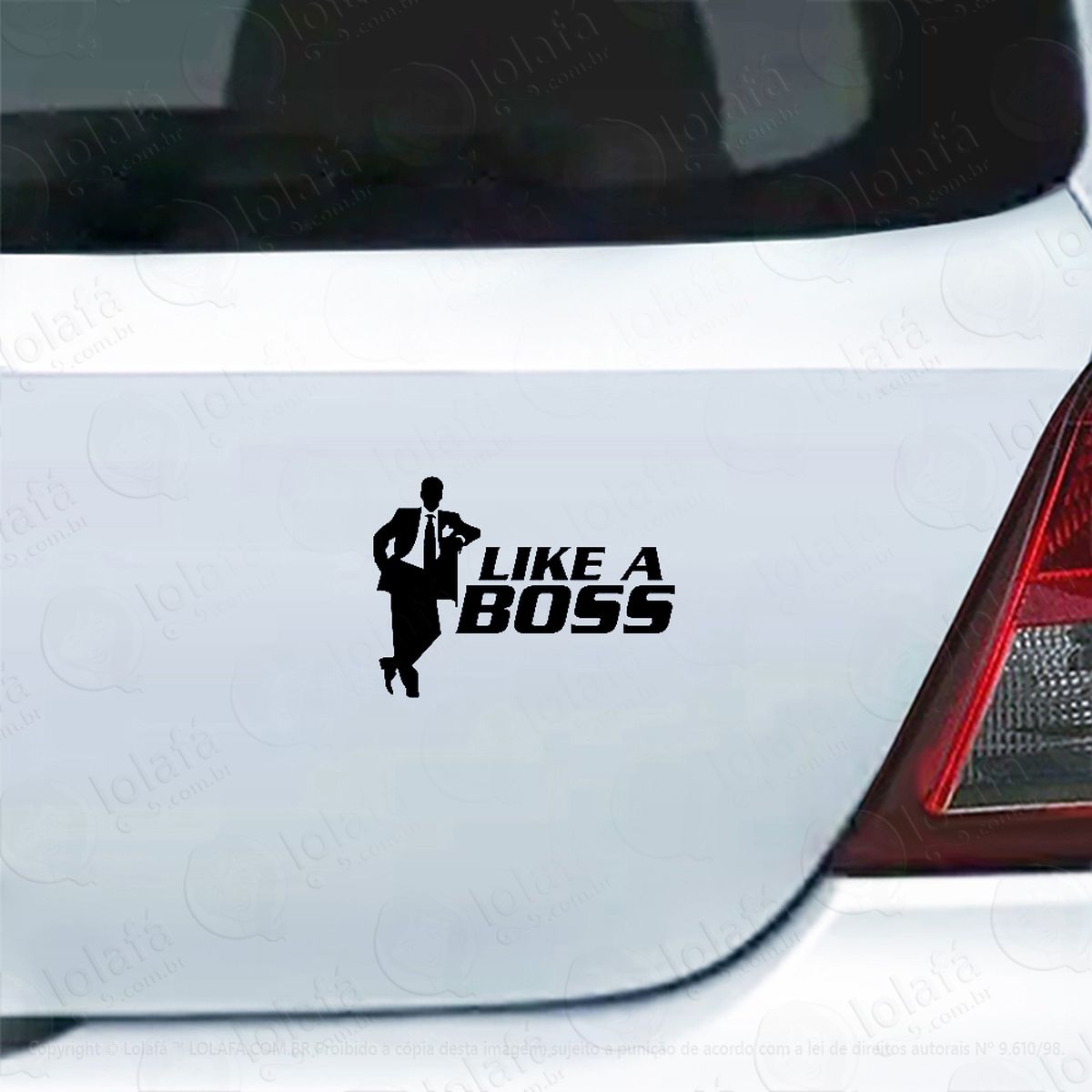 Adesivo Carro Moto Vidro Like A Boss Mod:4879