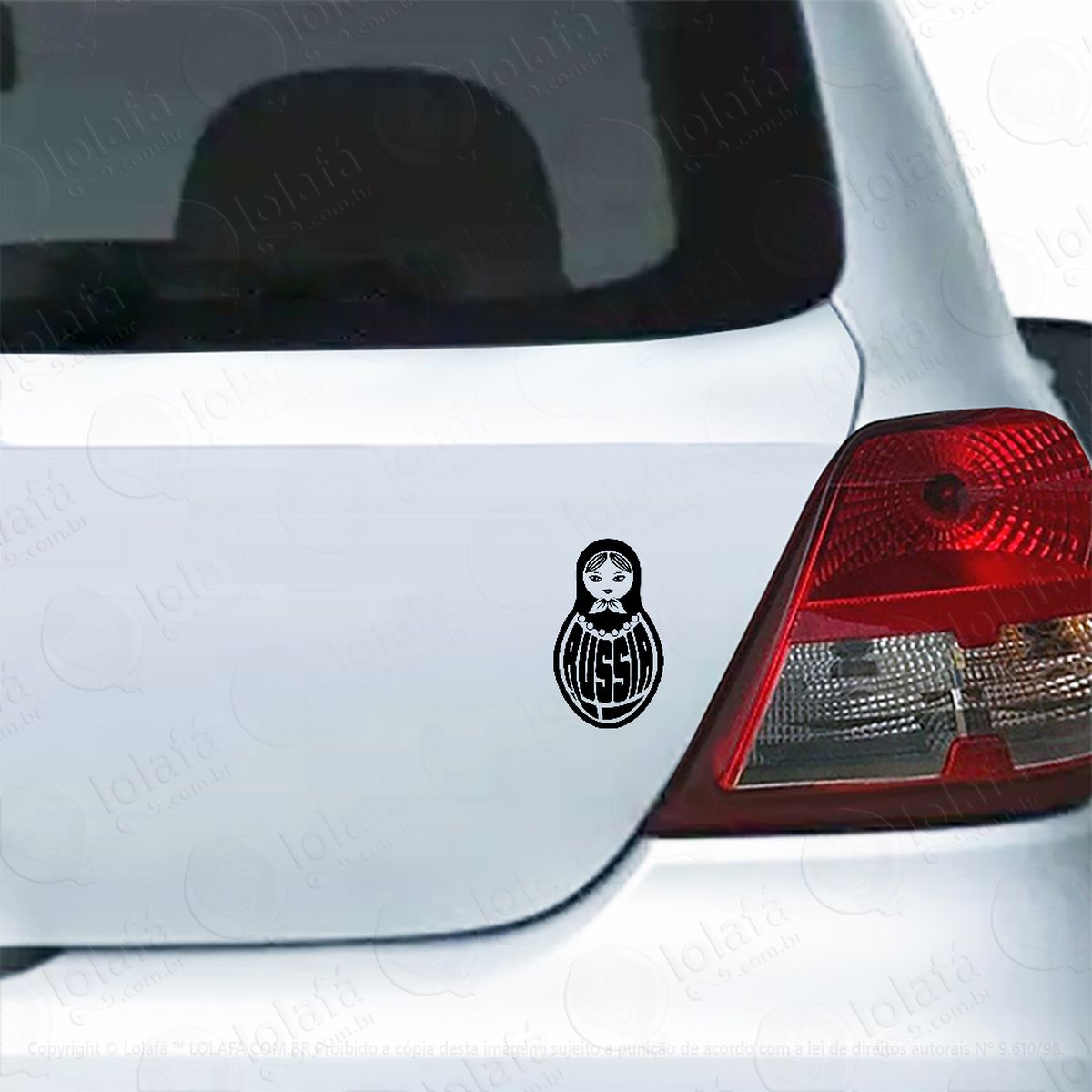 Adesivo Para Carro Boneca Matrioska Russa Mod:5131