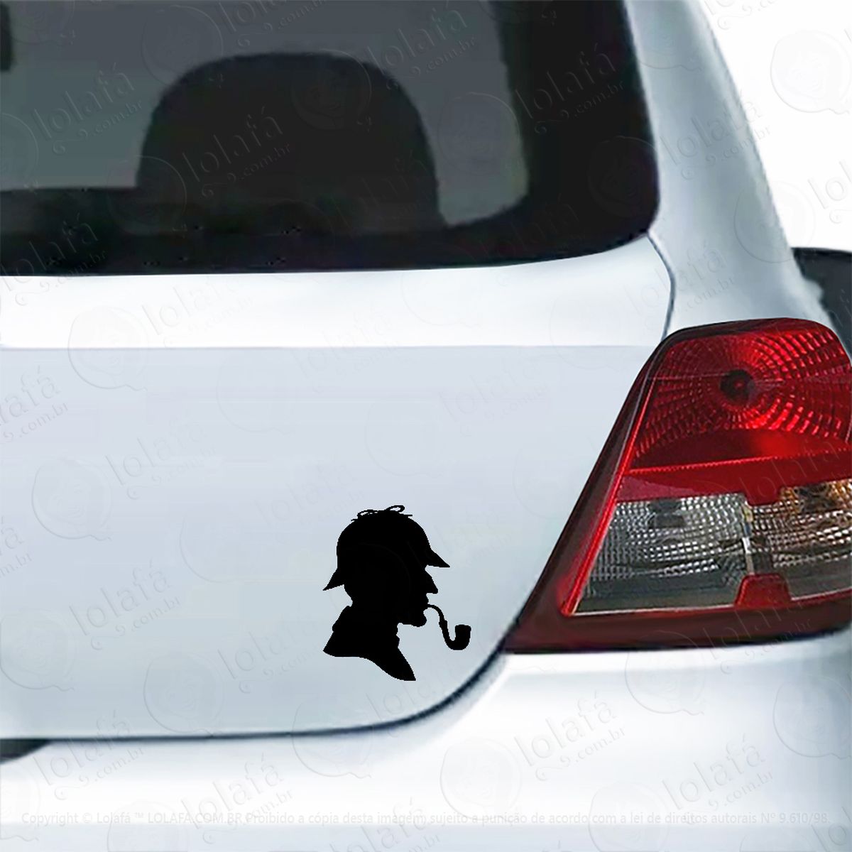 Adesivo Para Carro Sherlock Holmes Detetive Mod:5184