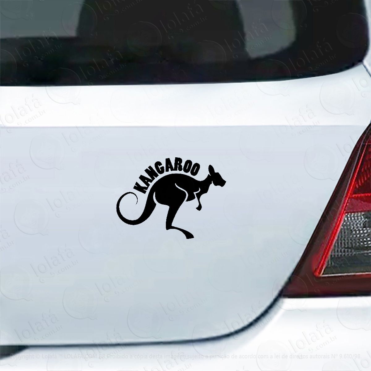 Adesivo Carro Moto Vidro Canguru Austrália Kangaroo Mod:5191